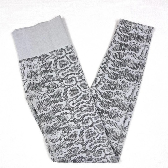 Ryka Gray Snake Print Leggings‎ Activewear Womens Medium - Picture 1 of 5